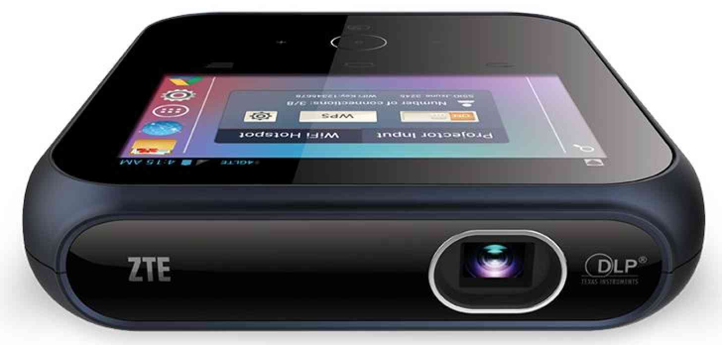 ZTE SPro Android projector hotspot