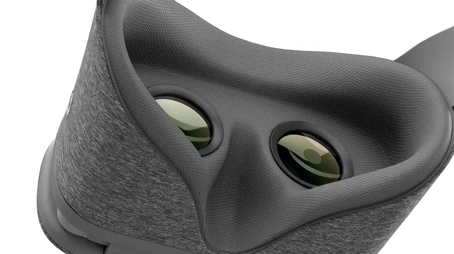 Google Daydream View VR headset inside