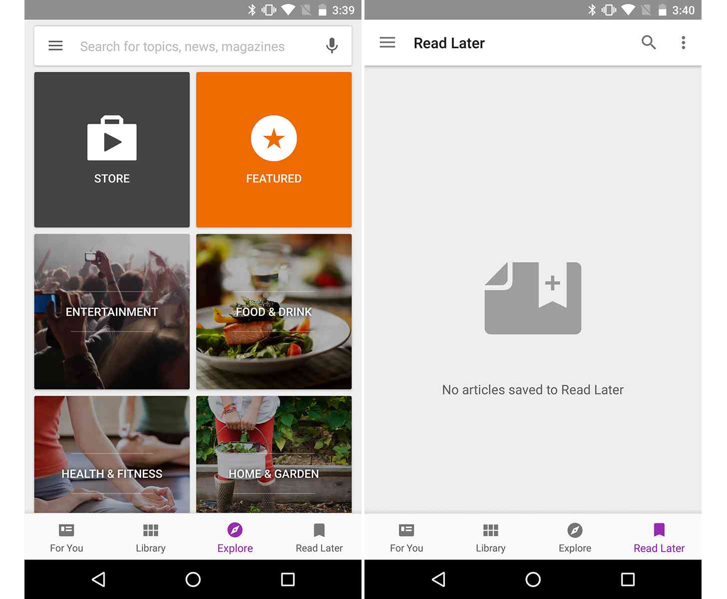 Google Play Newsstand 4.0 update more screenshots