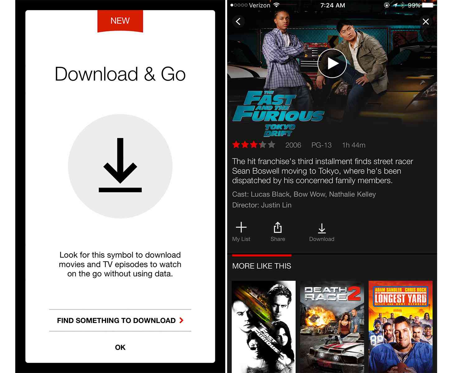 Netflix download TV shows movies offline viewing