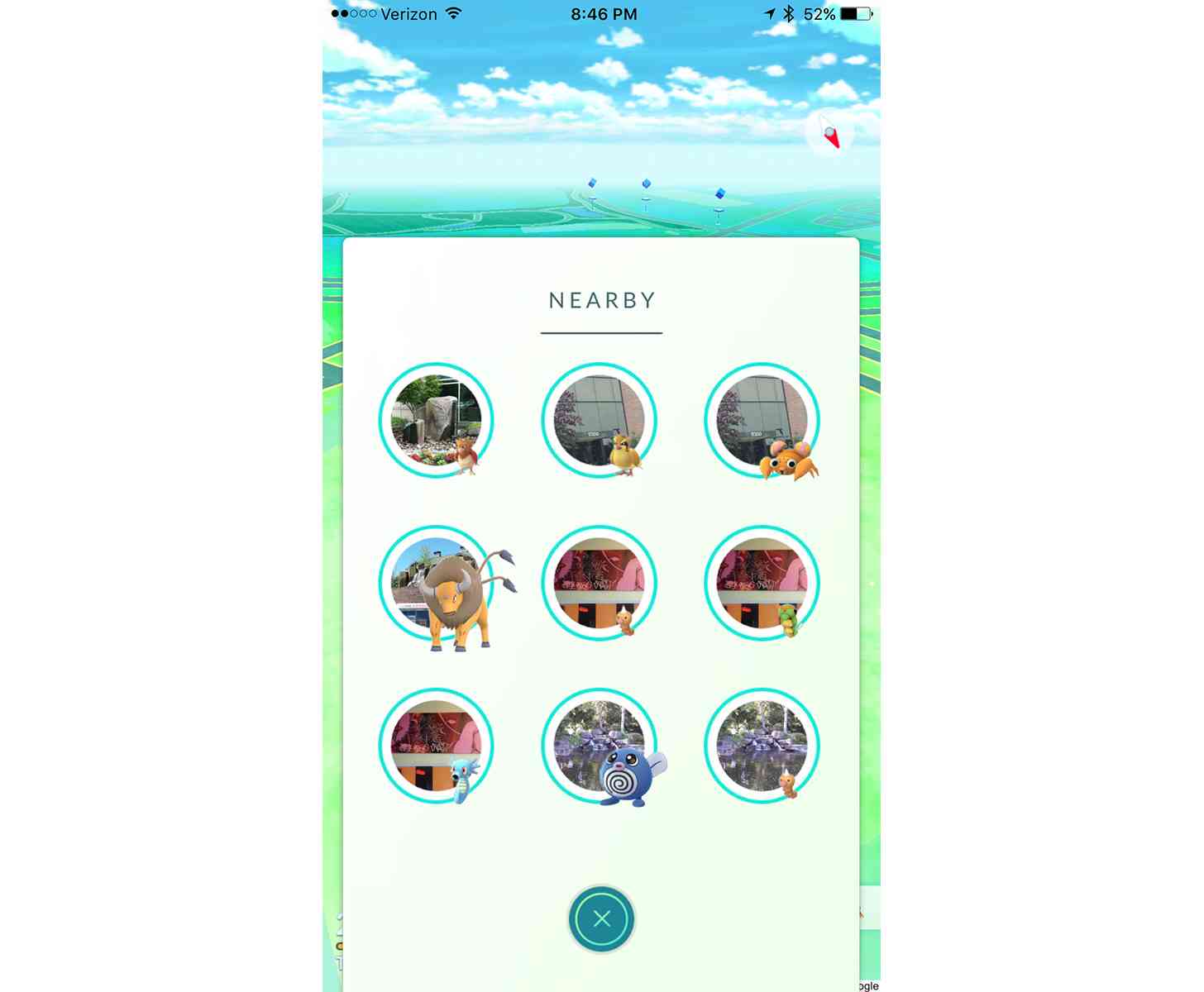 Pokémon Go Nearby feature