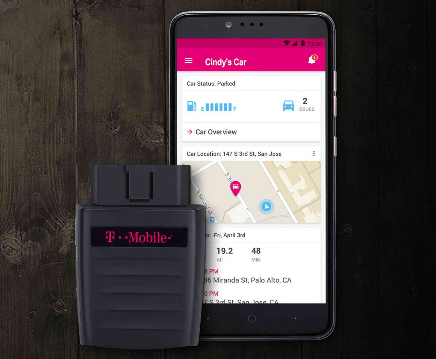 T-Mobile SyncUp Drive smartphone app