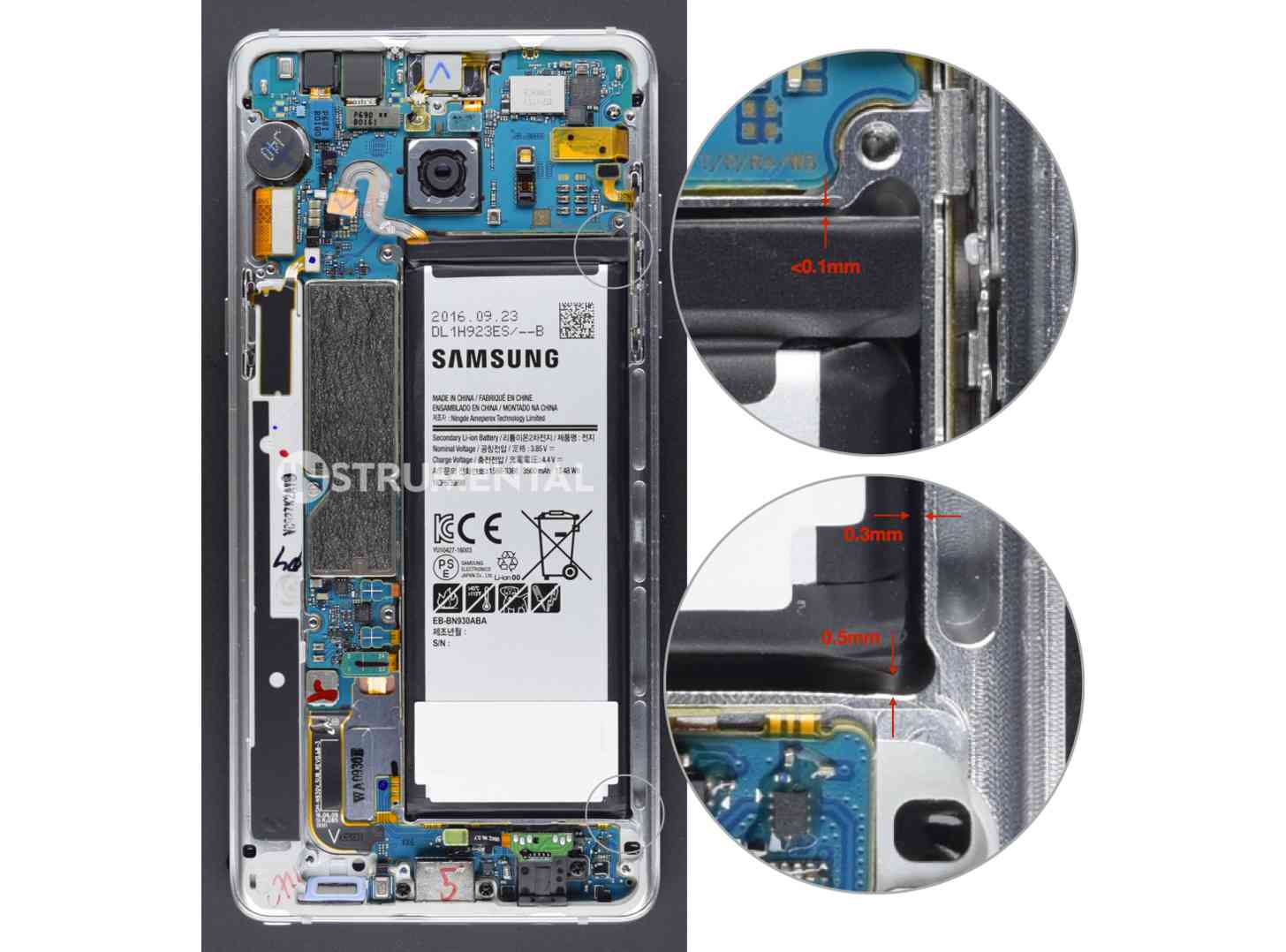 Samsung Galaxy Note 7 battery examination