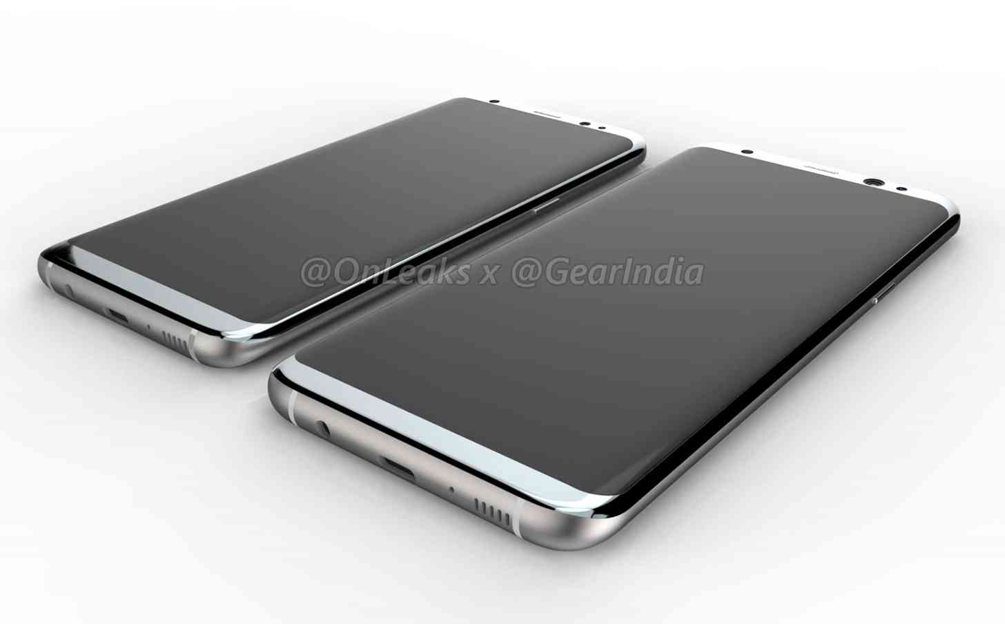 Samsung Galaxy S8 leaked renders front