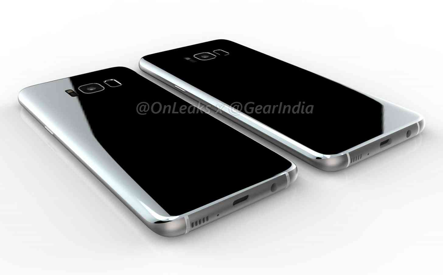 Samsung Galaxy S8 leaked renders rear