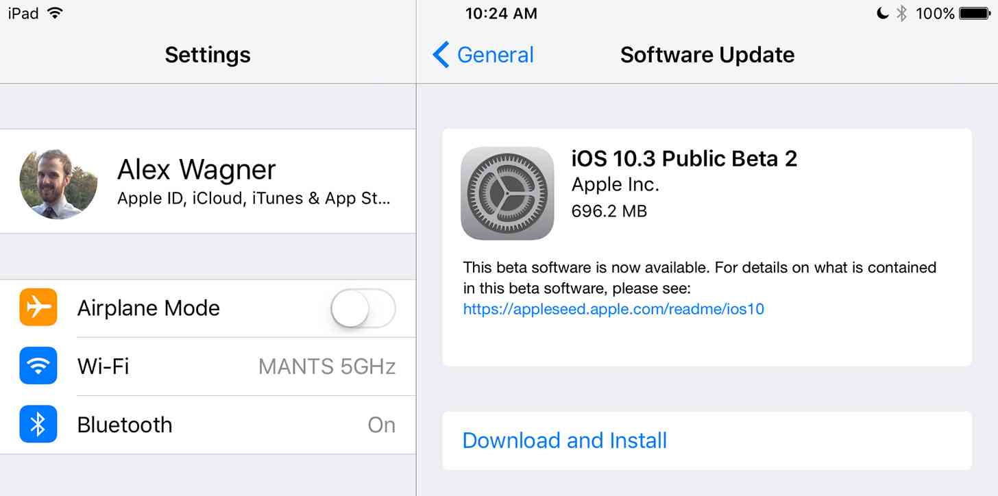 iOS 10.3 beta 2 public test