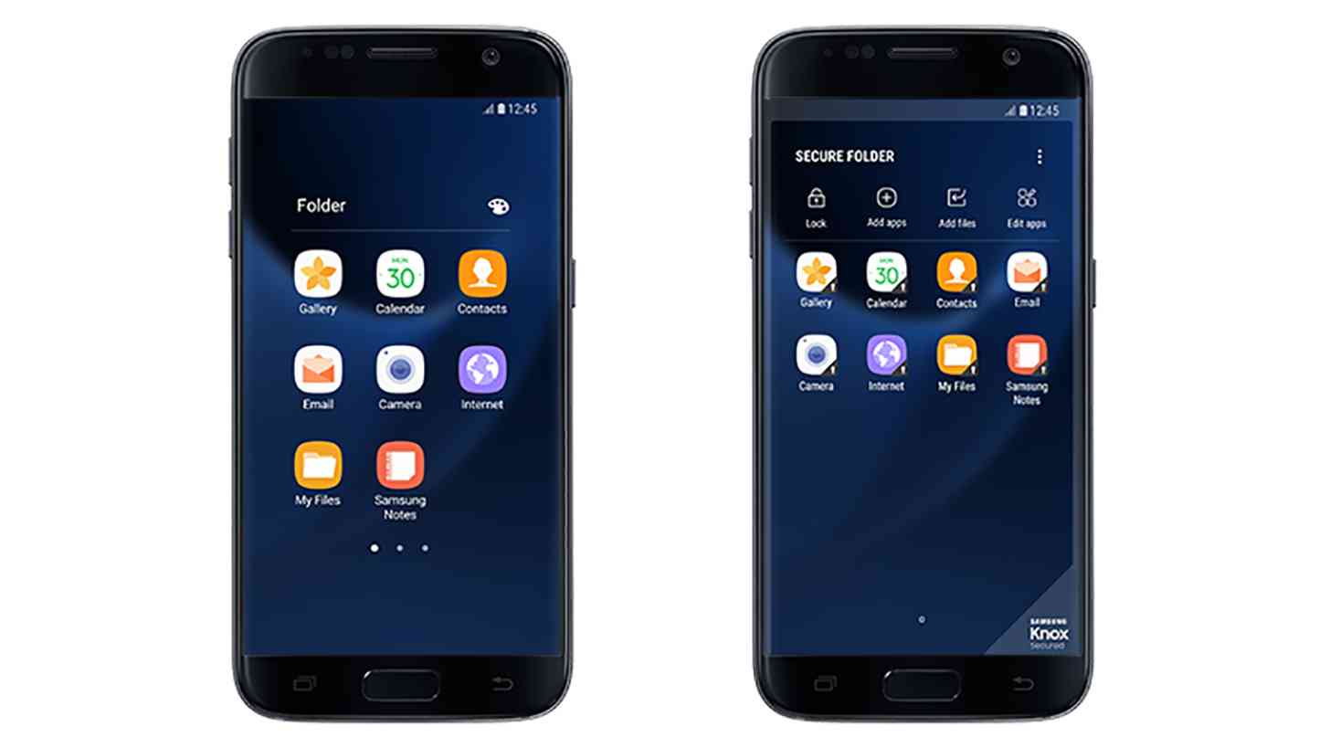 Samsung Secure Folder app Galaxy S7 screenshots 1