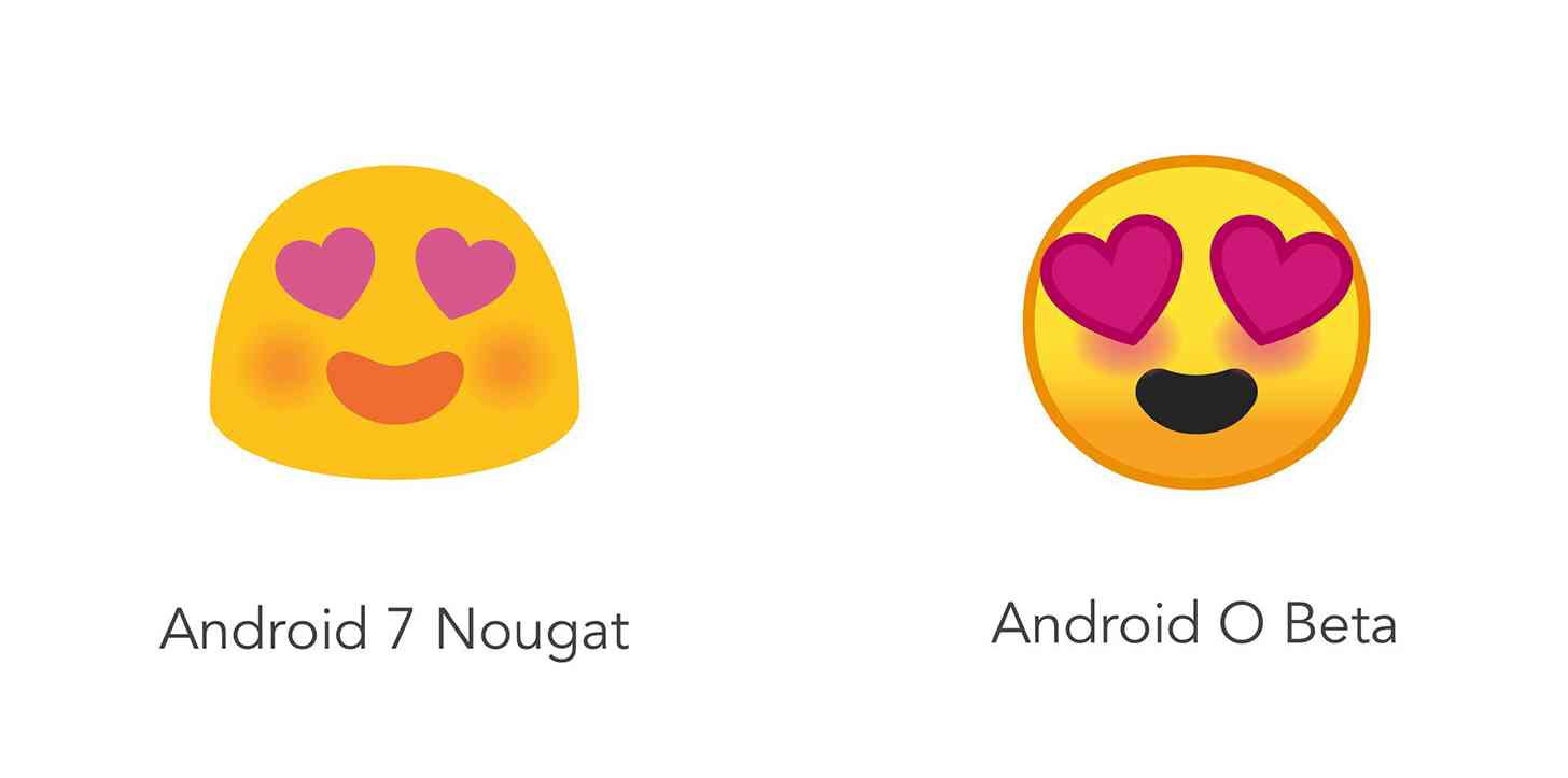 Android O emoji comparison