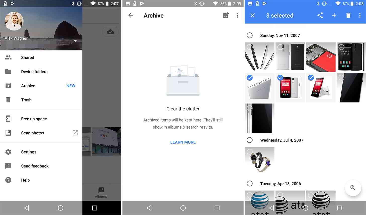 Google Photos Archive Android screenshots