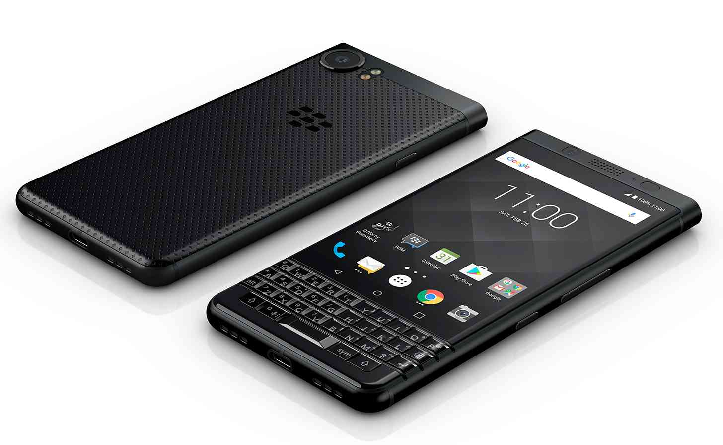 BlackBerry KEYone Black Edition official front back