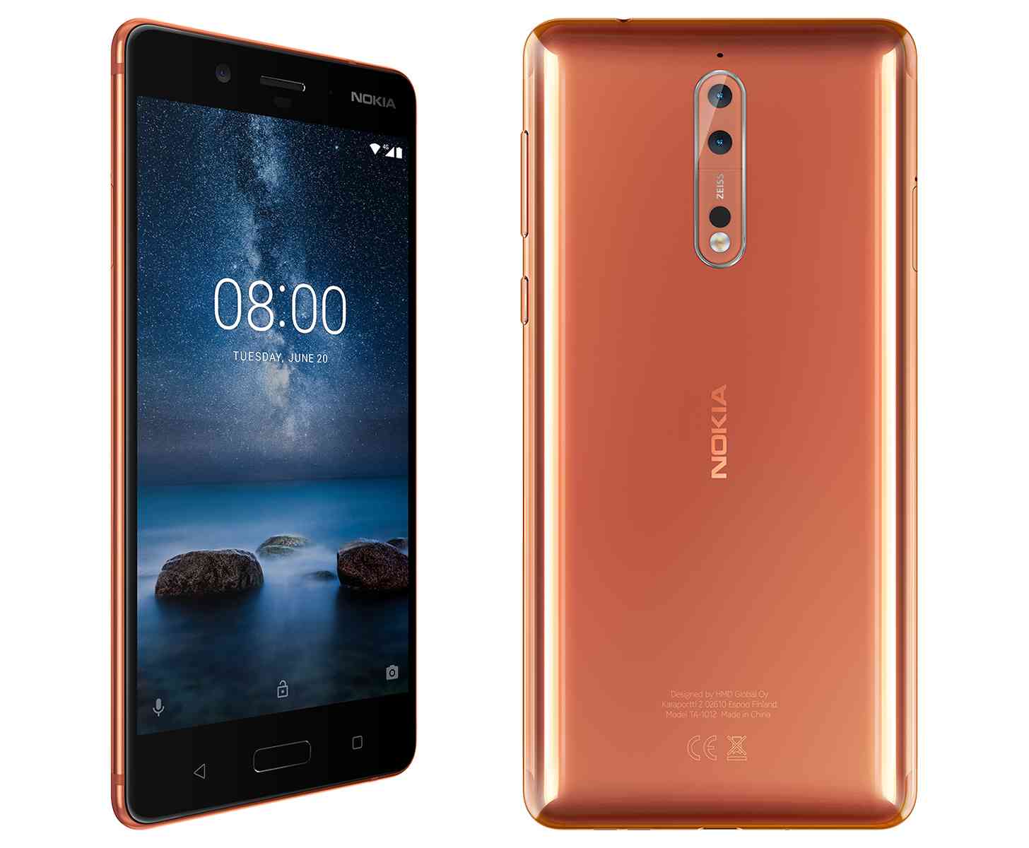 Nokia 8 official Polished Copper