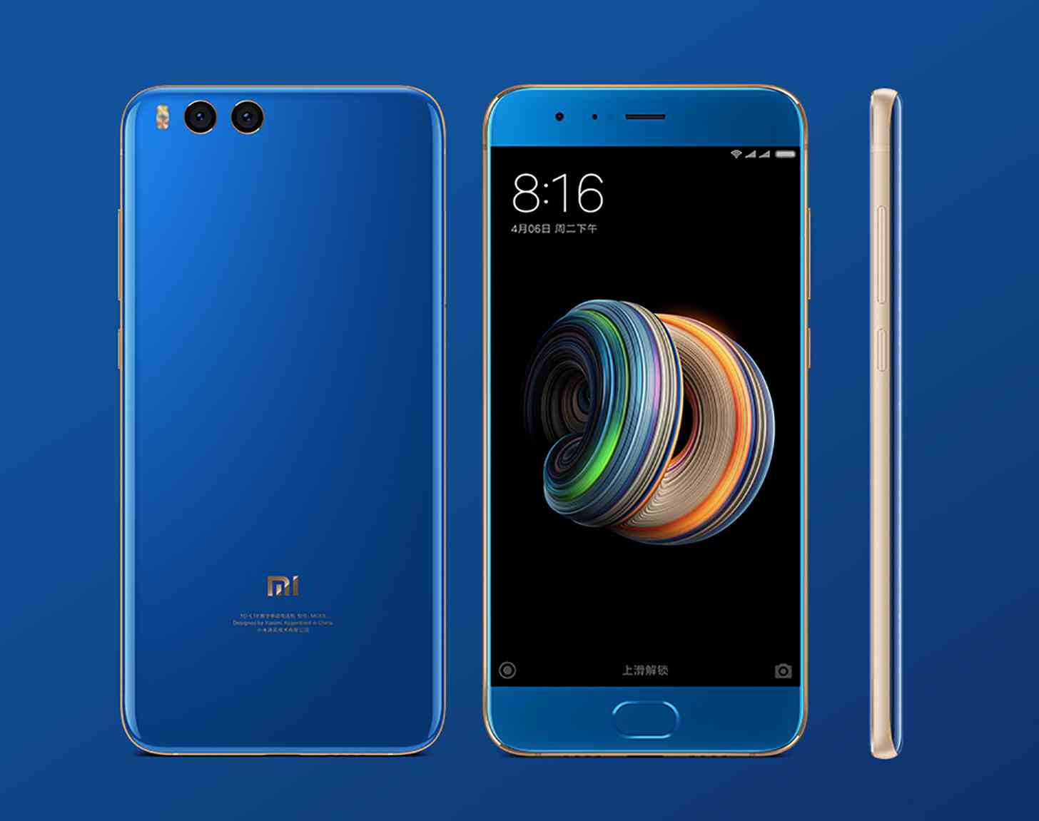 Xiaomi Mi Note 3 blue official