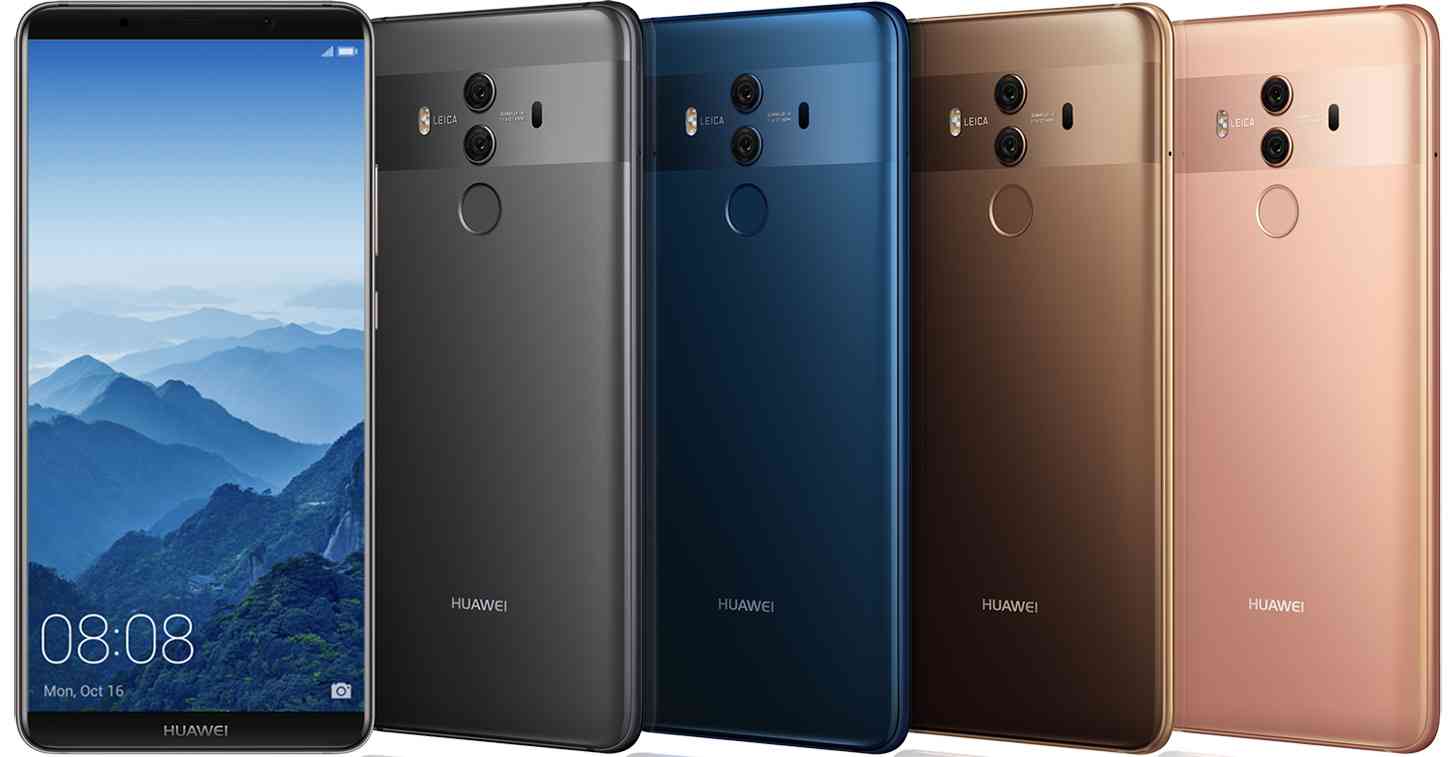 Huawei Mate 10 Pro official colors