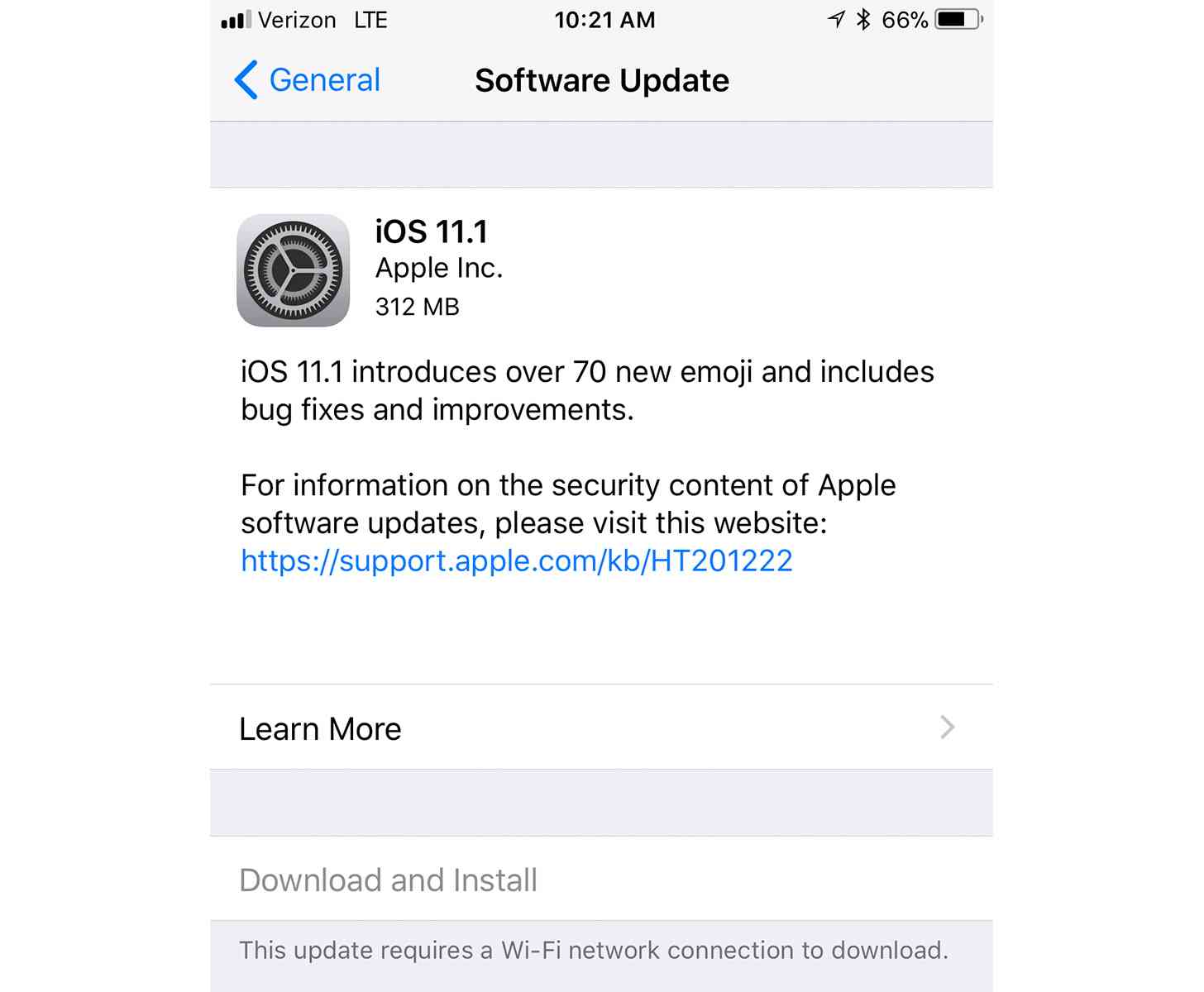 iOS 11.1 update iPhone 7 Plus