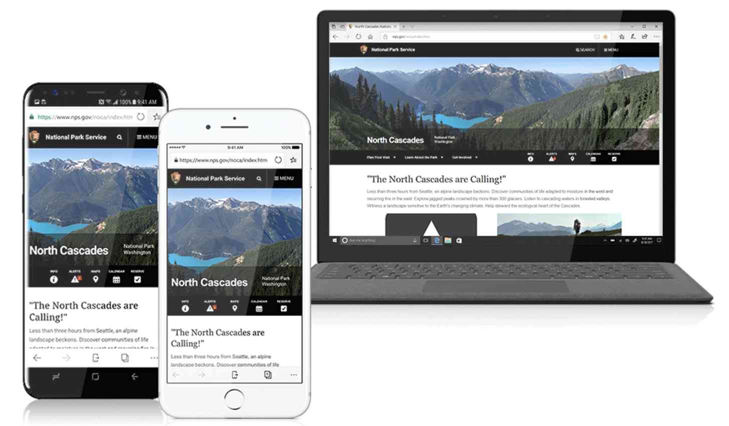 Microsoft Edge browser data sync Android iPhone