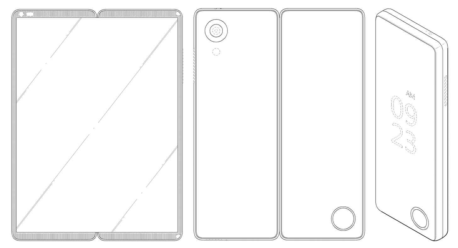 LG foldable smartphone design patent group