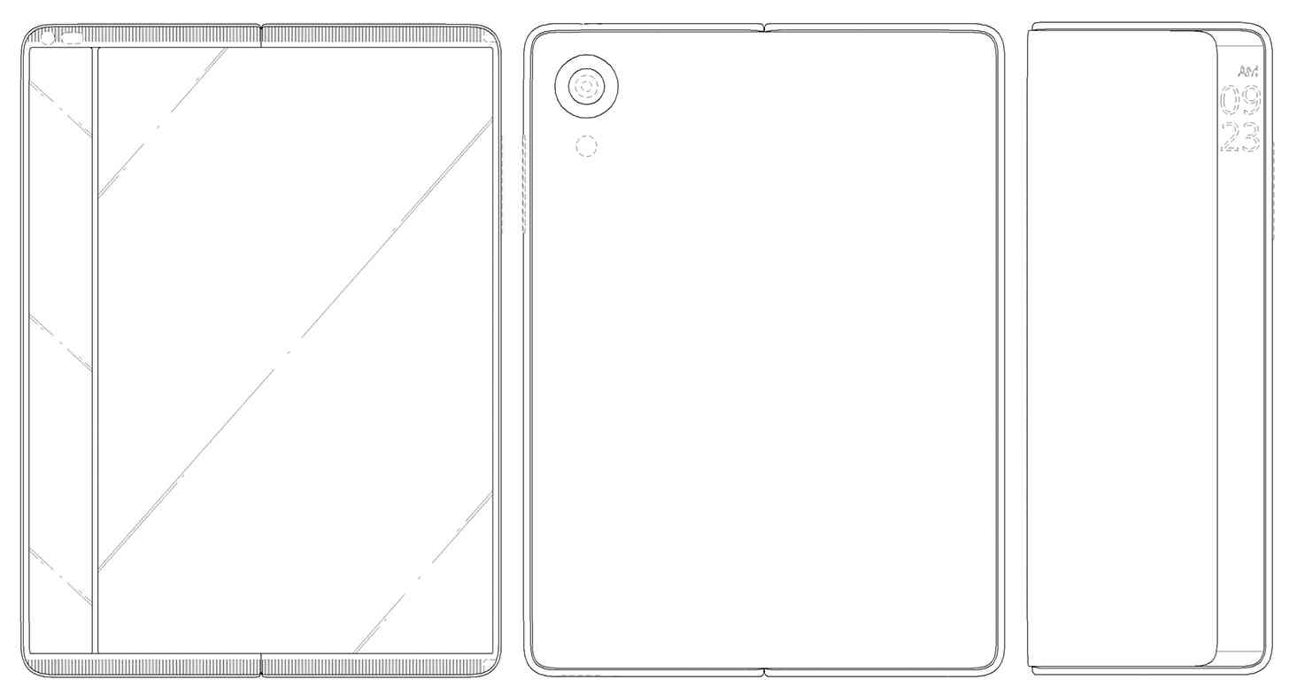 LG foldable smartphone alternate design patent