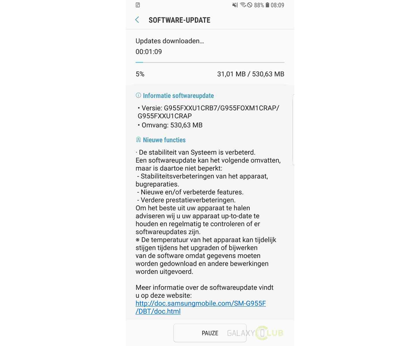 Samsung Galaxy S8 Android 8.0 Oreo update