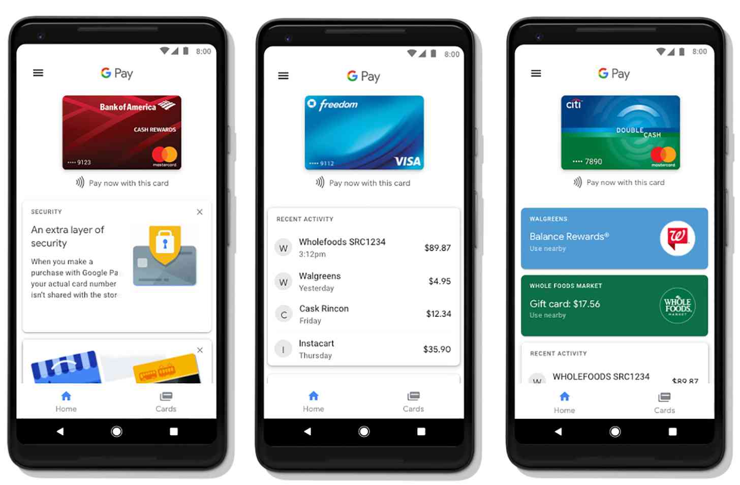 Google Pay app home