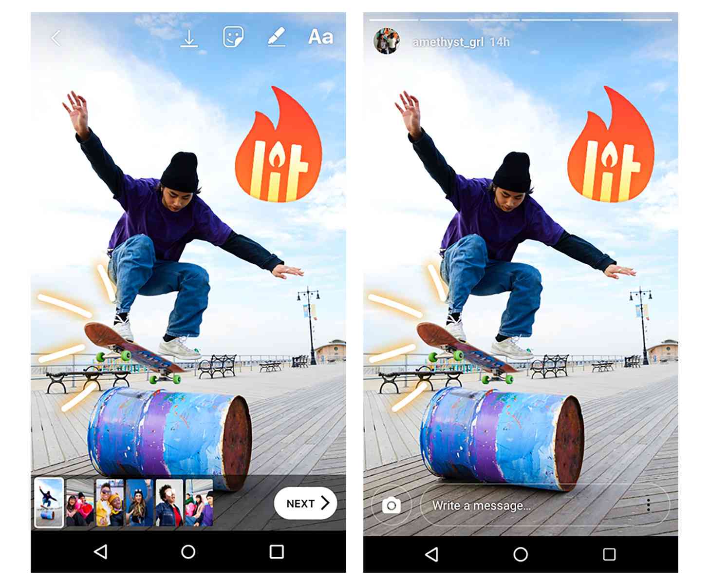Instagram upload multiple photos Stories feature official