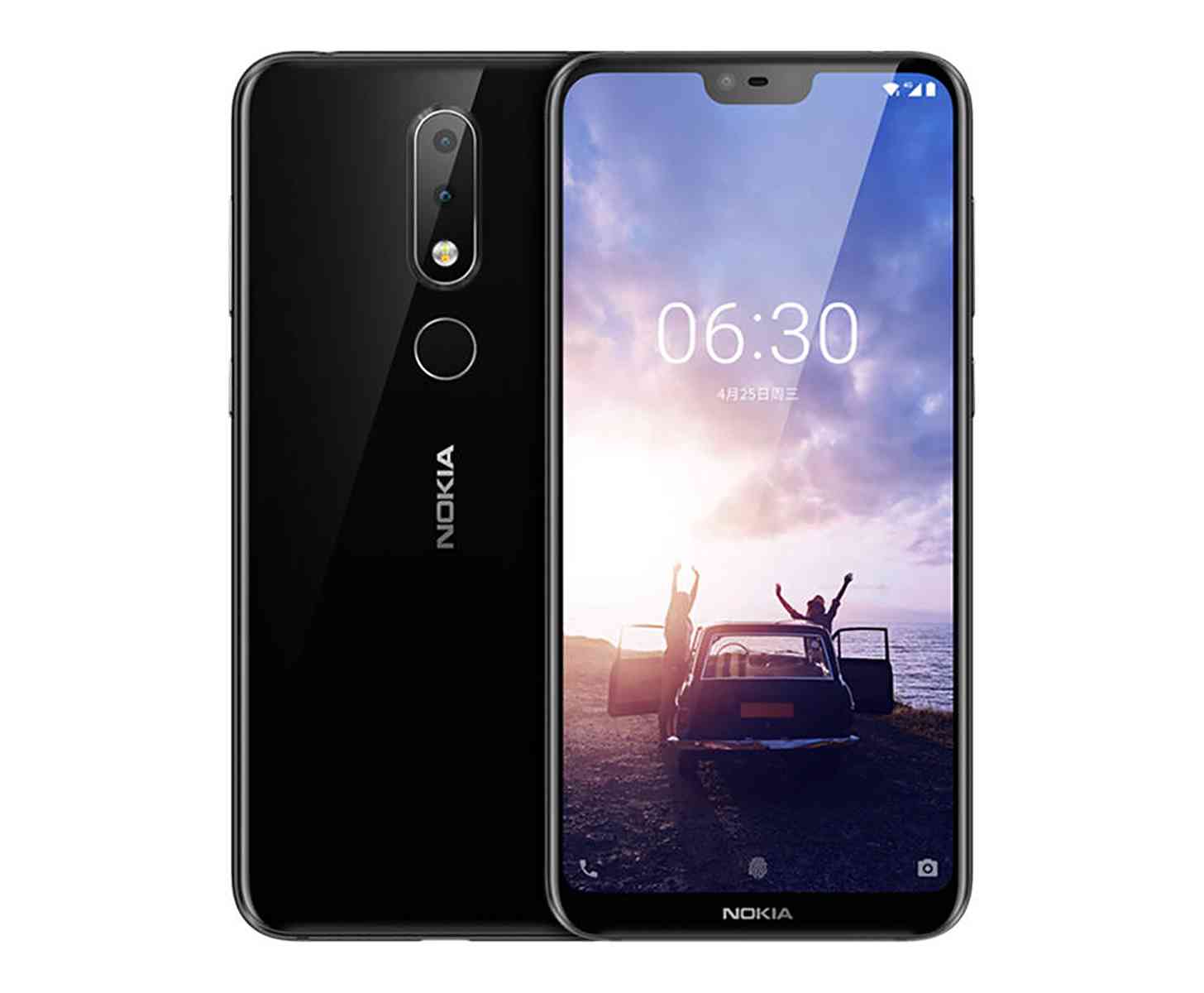 Nokia X6 front back