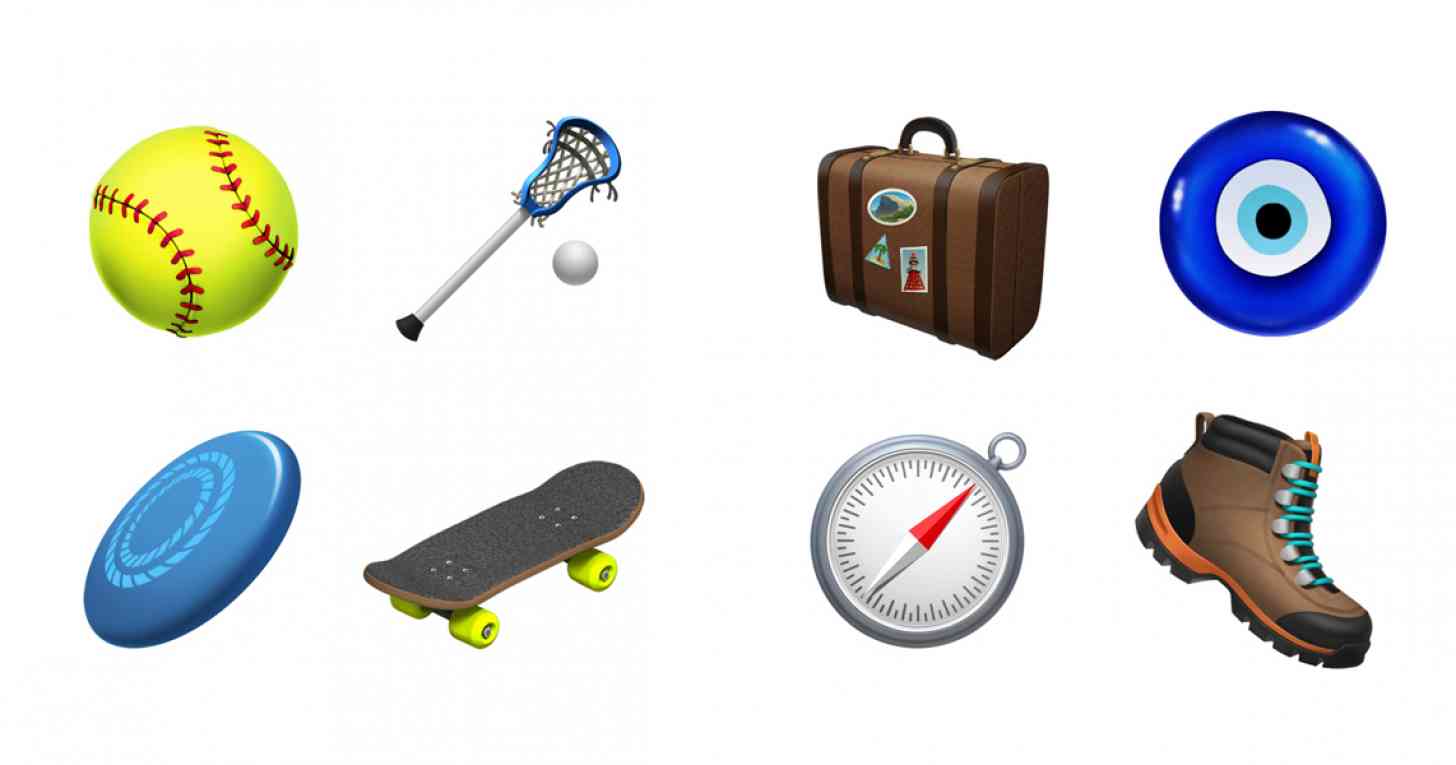 iOS 12.1 new emoji softball, boot, briefcase