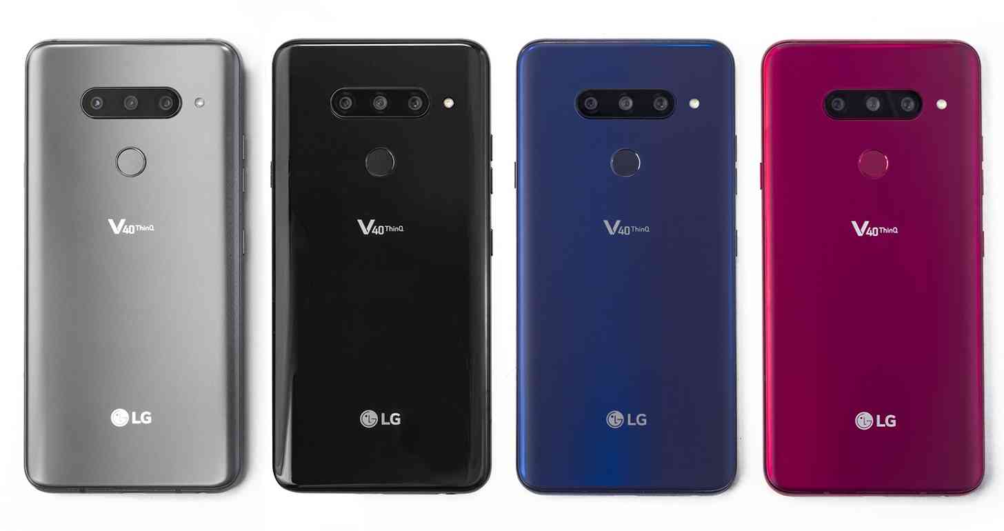 LG V40 ThinQ colors official