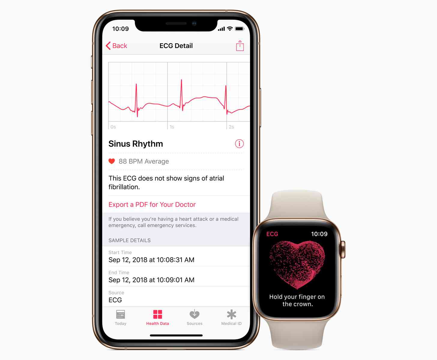 Apple Watch Series 4 iPhone ECG app