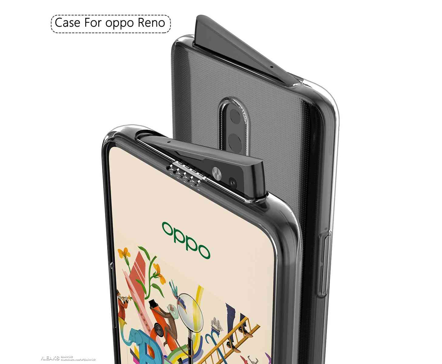Oppo Reno pop-up camera close-up