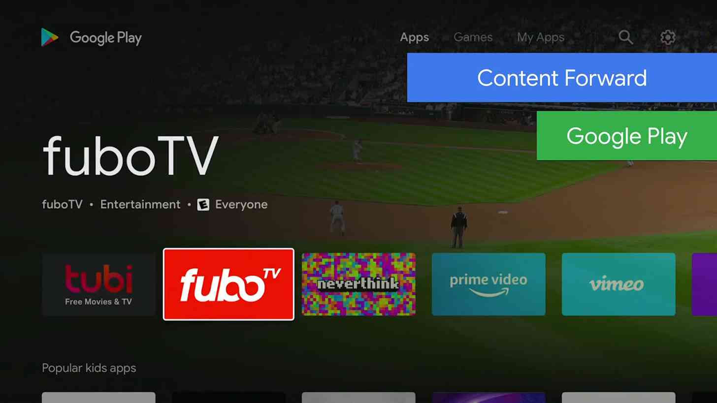 Android TV updated Play Store
