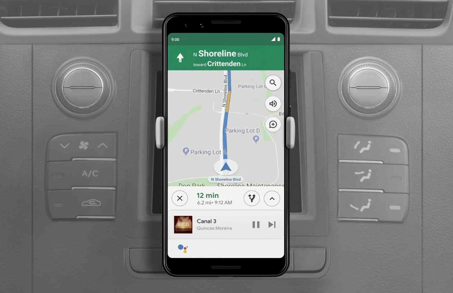 Google Assistant Driving Mode navigation
