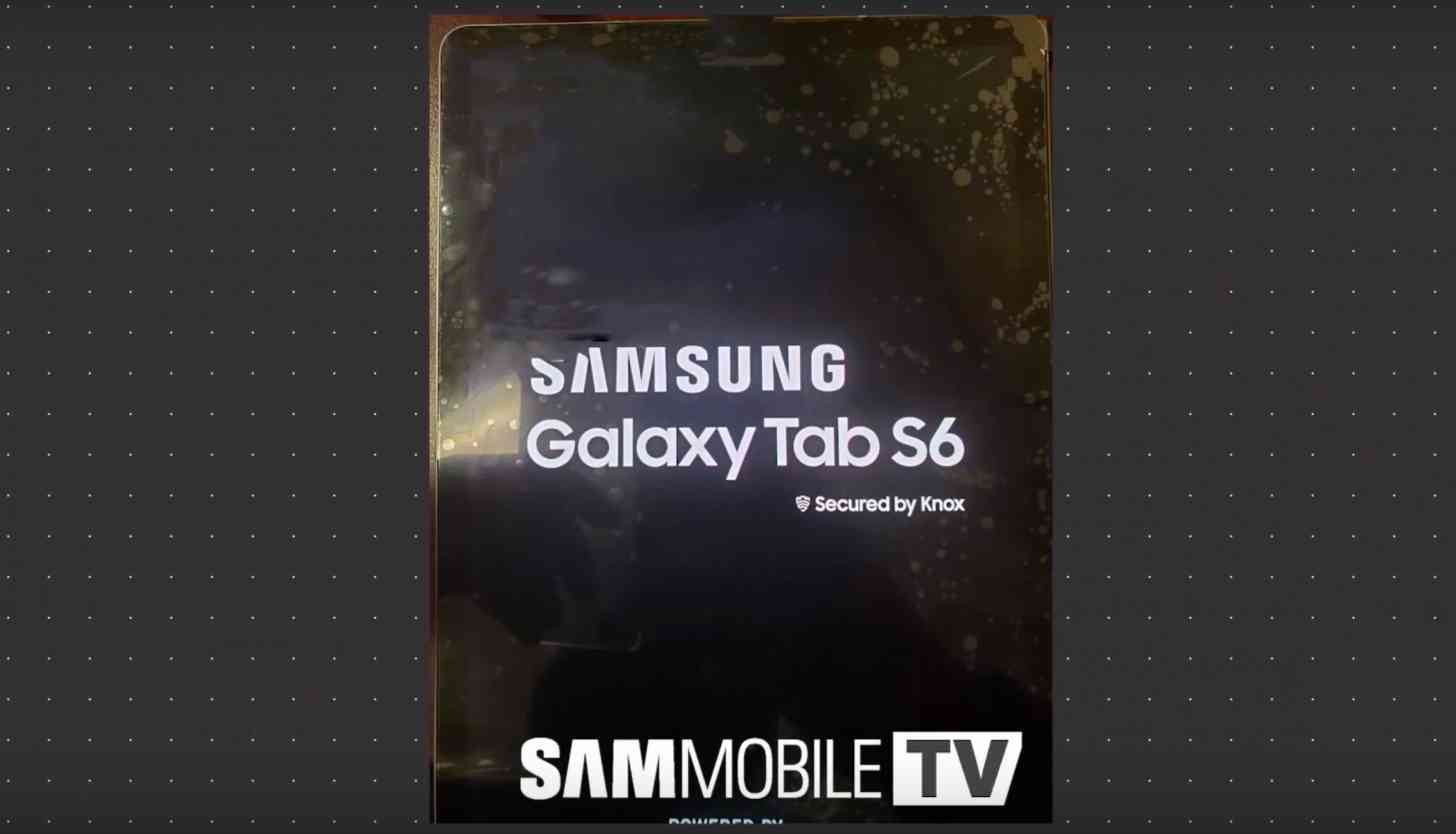 Samsung Galaxy Tab S6 leak display