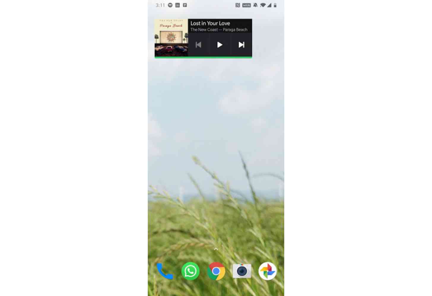 Spotify Android widget