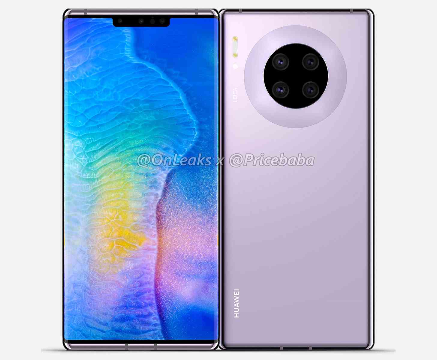 Huawei Mate 30 Pro front back