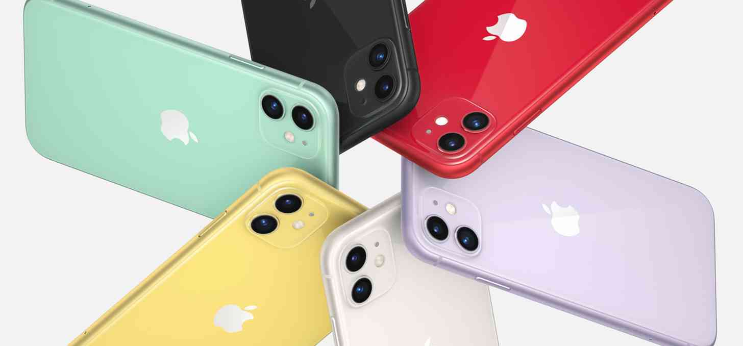 iPhone 11 purple, green, yellow, black, white, red