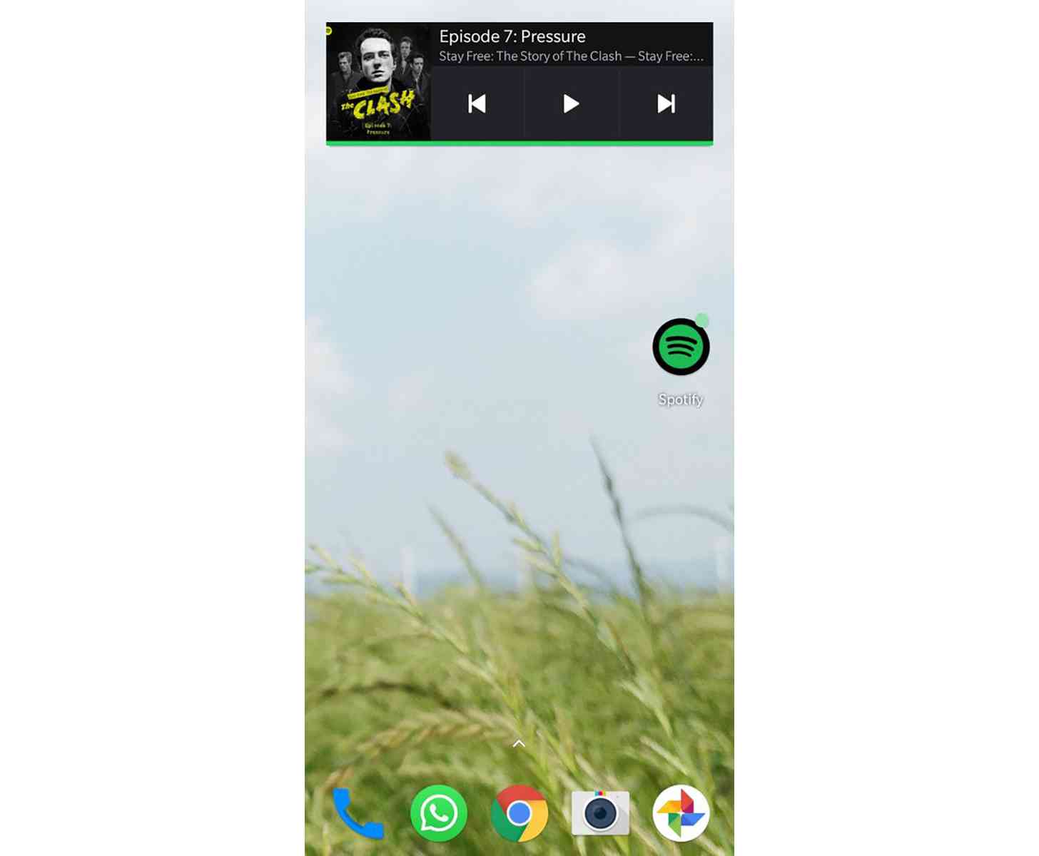 Spotify Android widget update