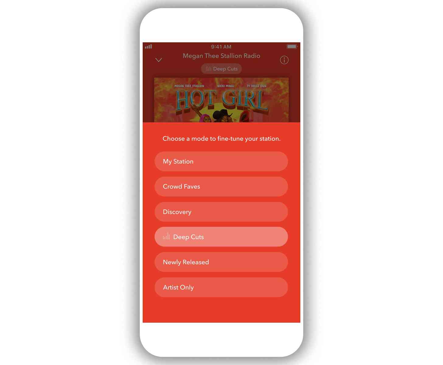 Pandora app redesign 2
