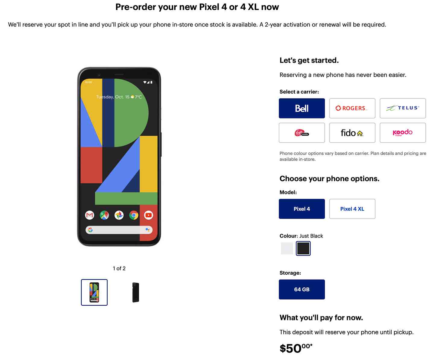 Pixel 4 Best Buy pre-order