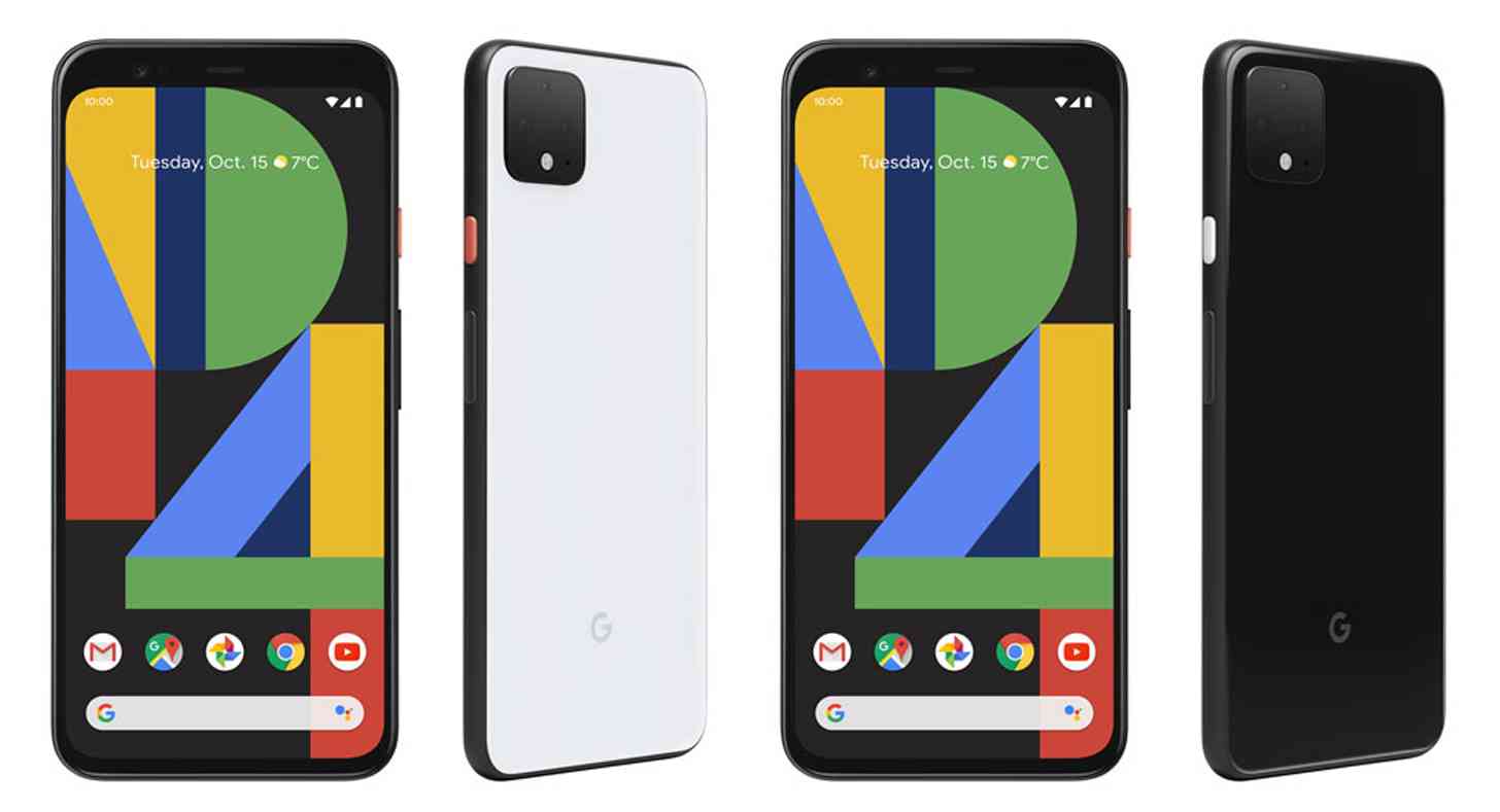 Pixel 4 color Clearly White, Just Black