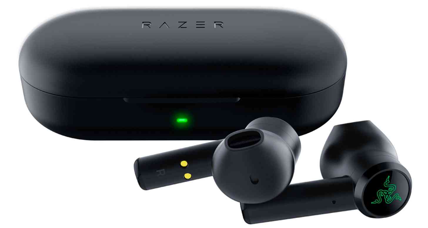 Razer Hammerhead True Wireless earbuds charging case