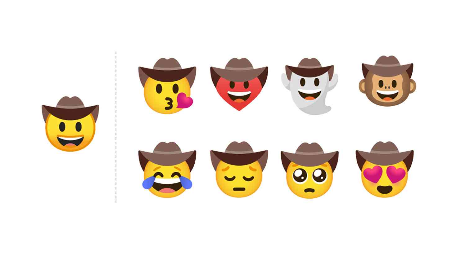 Google Emoji Kitchen cowboy