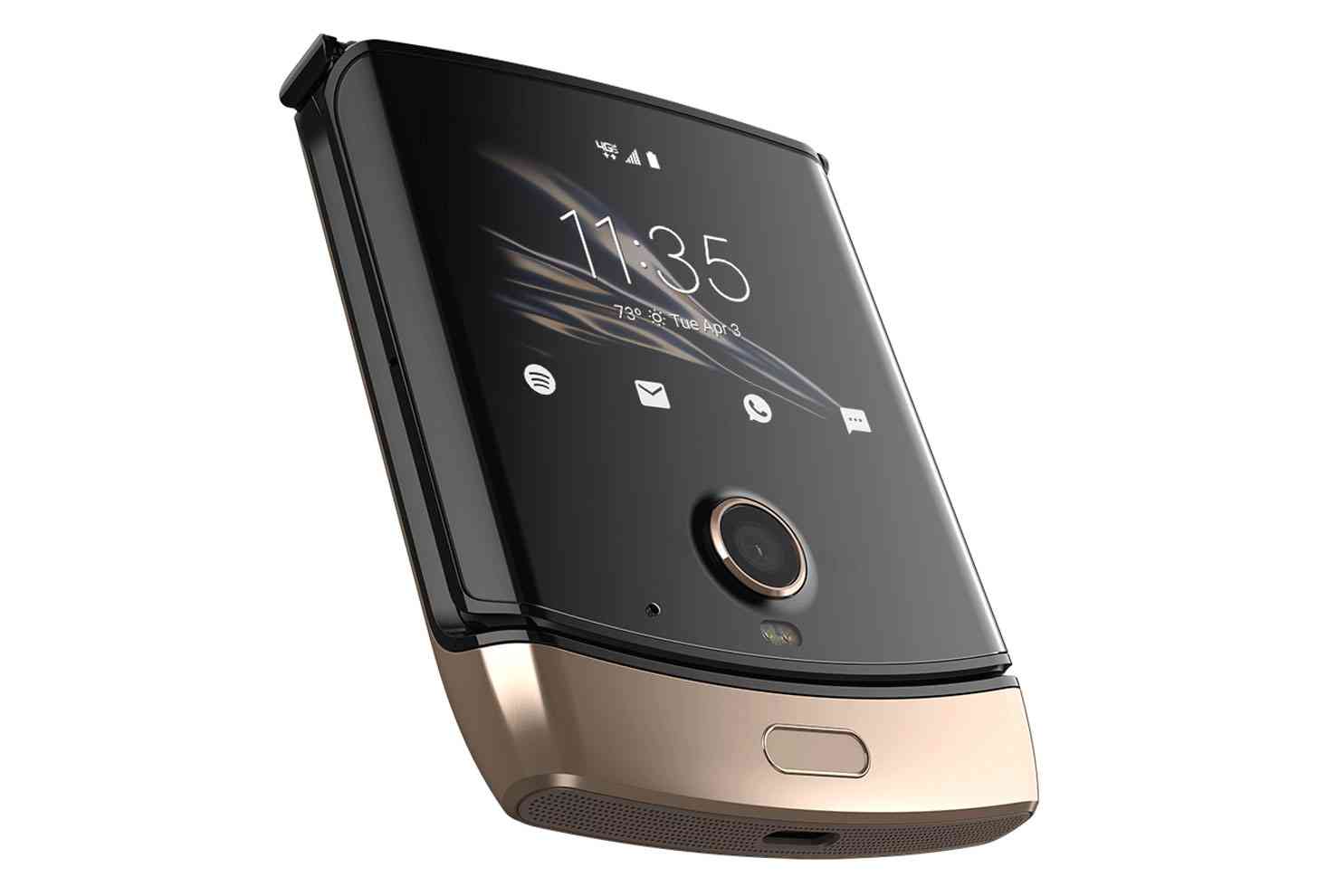 Motorola Razr foldable closed gold