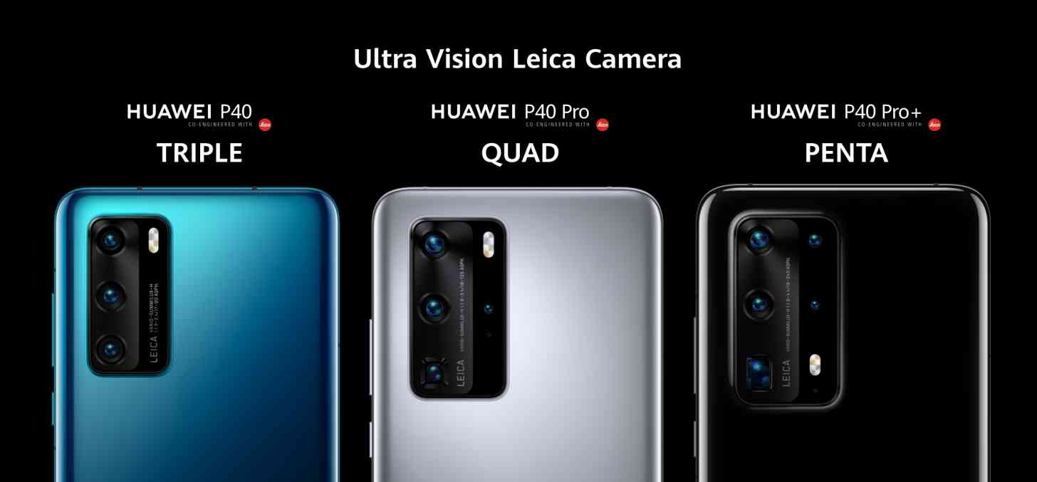 Huawei P40 series cameras