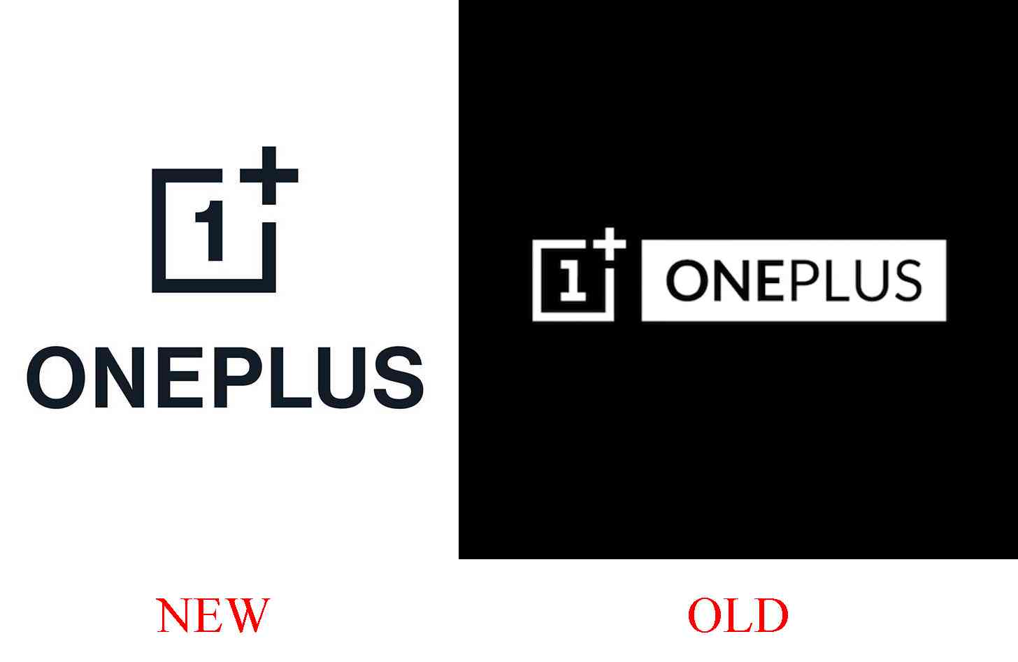 OnePlus new logo old comparison
