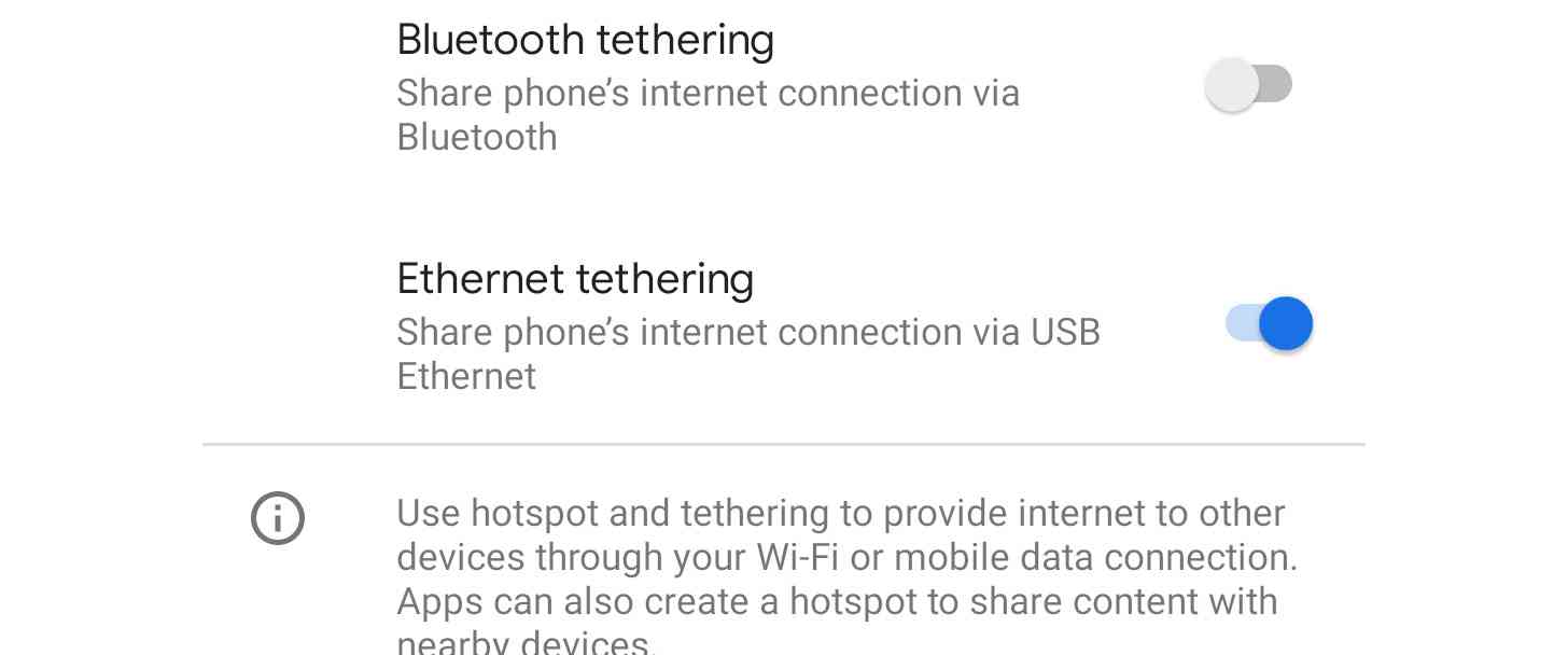Android 11 ethernet tethering