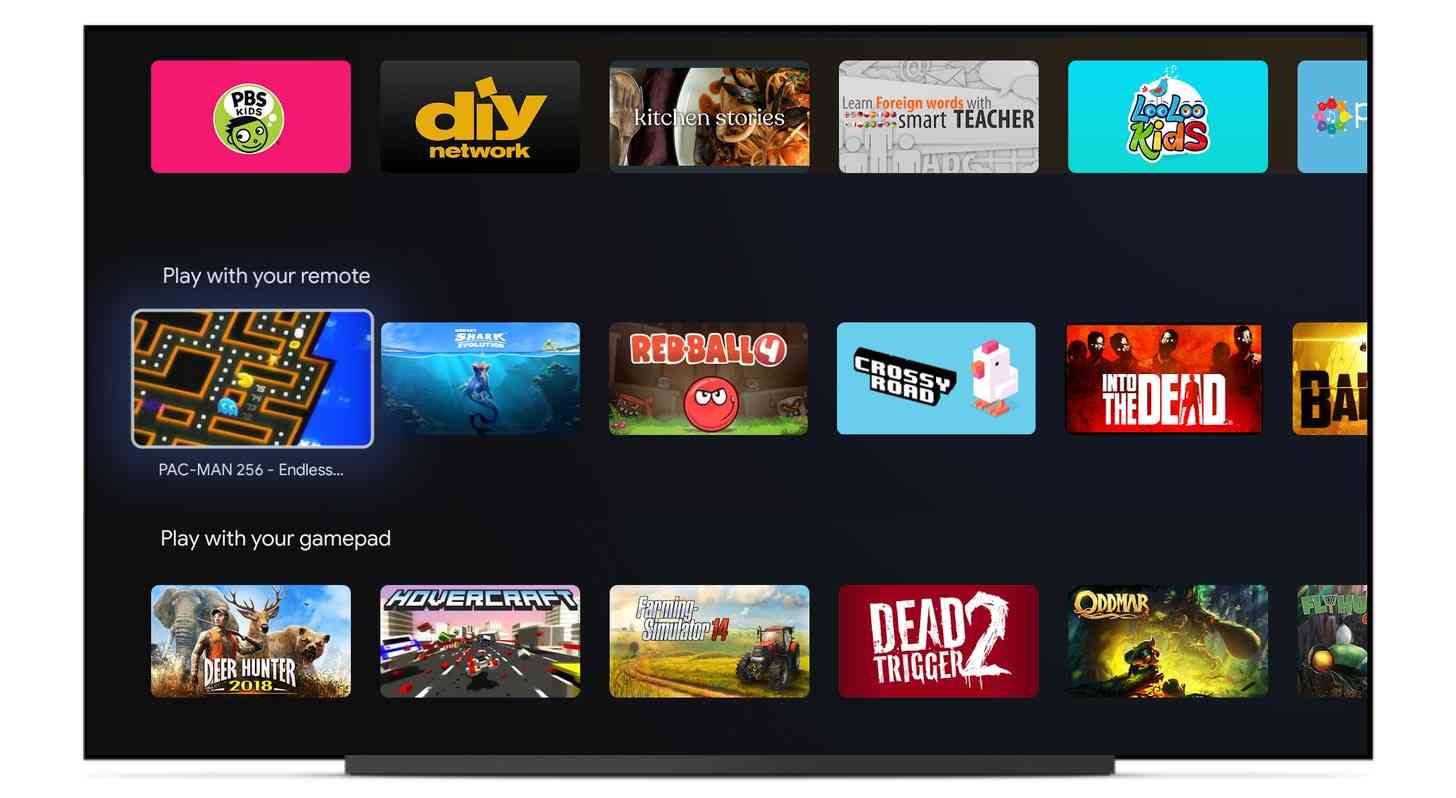 Android TV Google Play collections