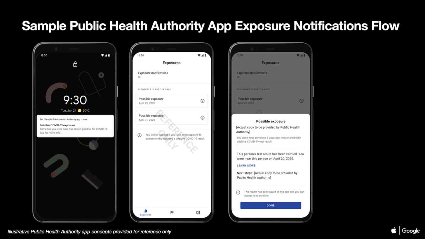 Android coronavirus exposure notification demo
