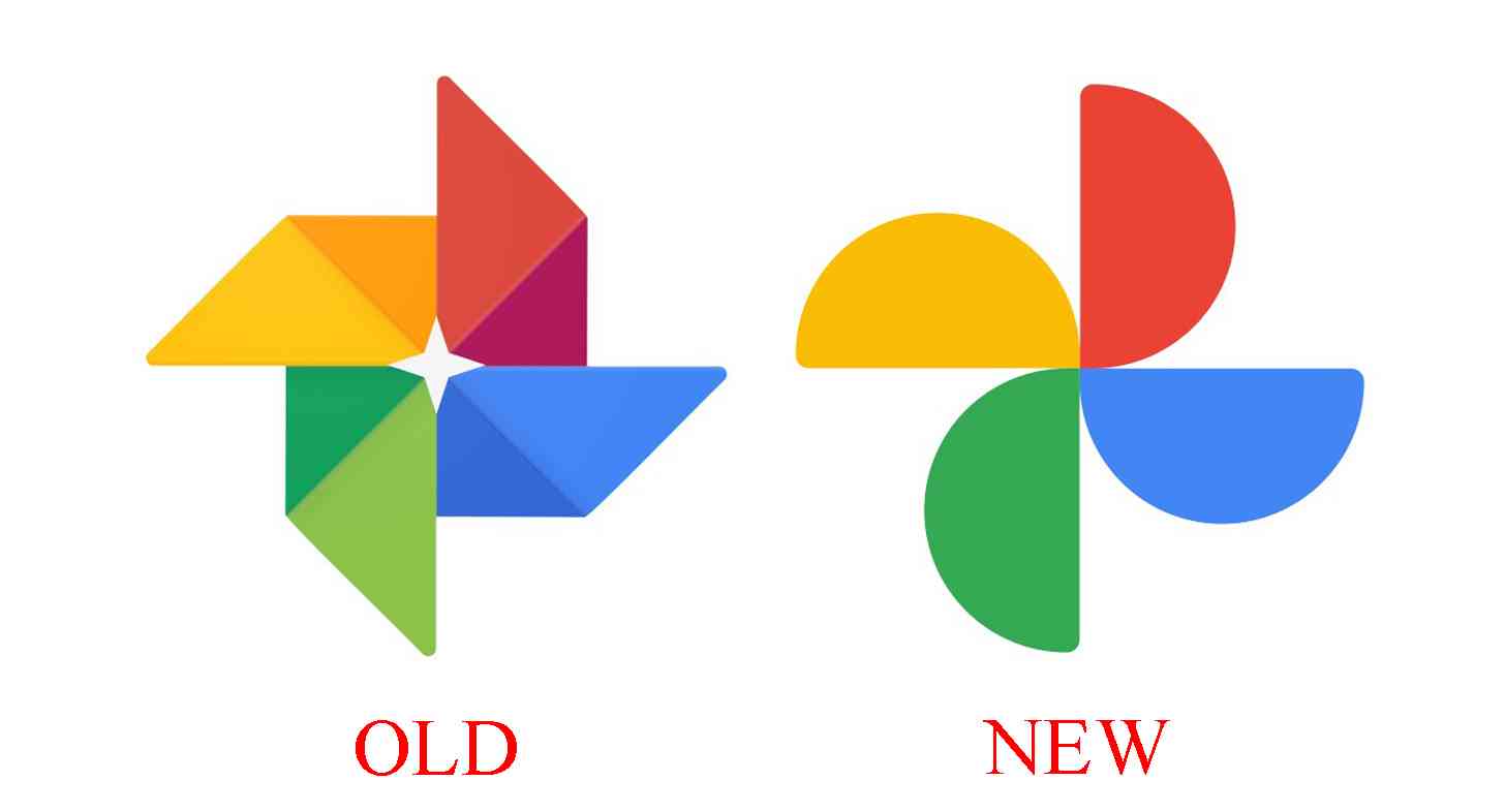 Google Photos new icon comparison