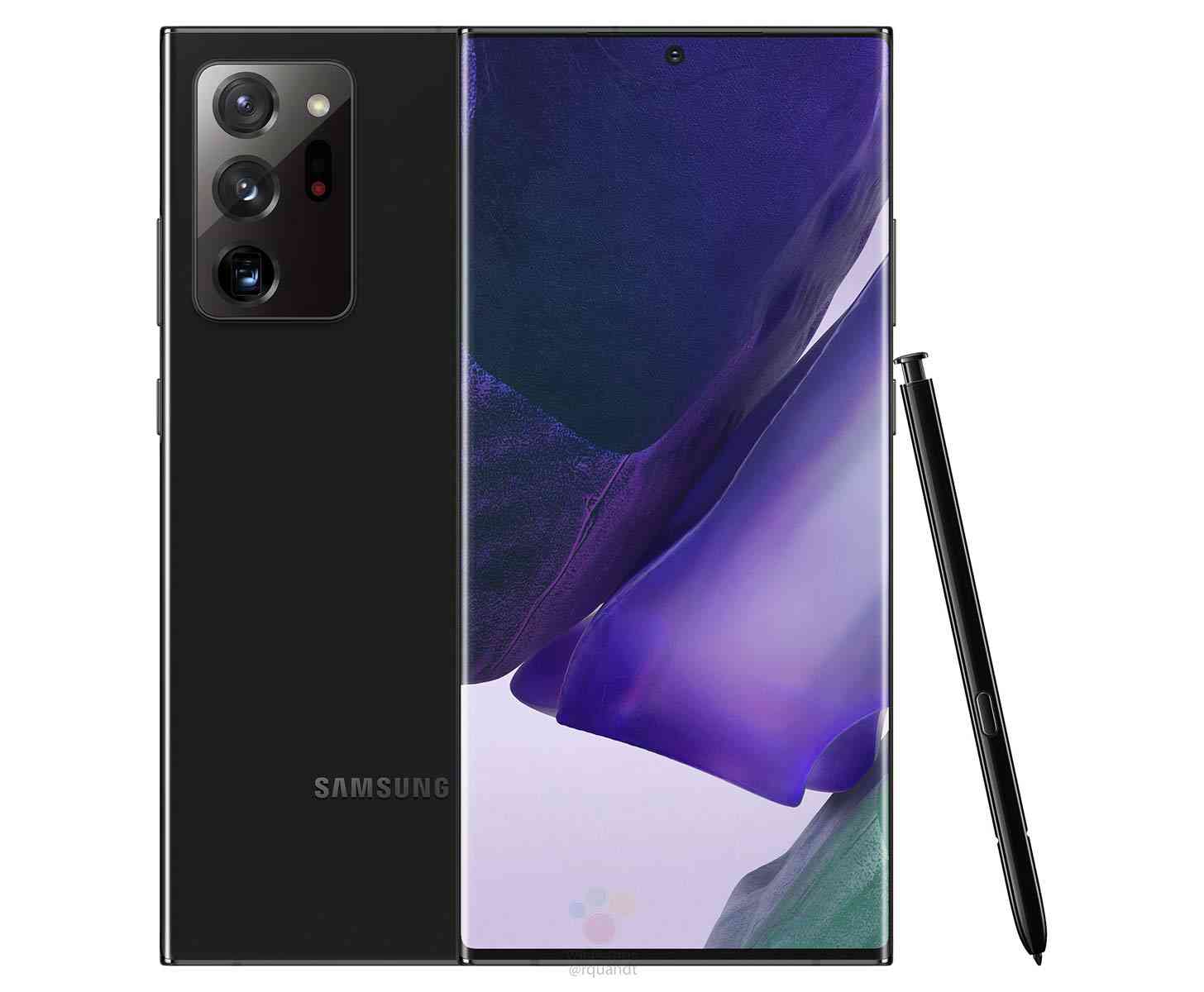 Samsung Galaxy Note 20 Ultra Mystic Black leak