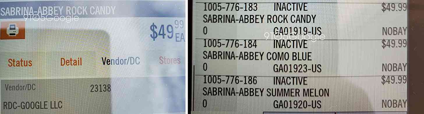 Google Sabrina price leak Home Depot